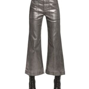 Ramy Brook Cropped Metallic Clifford Wide Leg Pant NWT